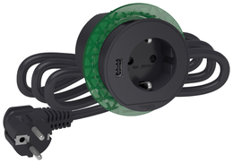 Schneider Electric p&ouml;yt&auml;pistorasia Unica System+ XS Schuko + USB antrasiitti