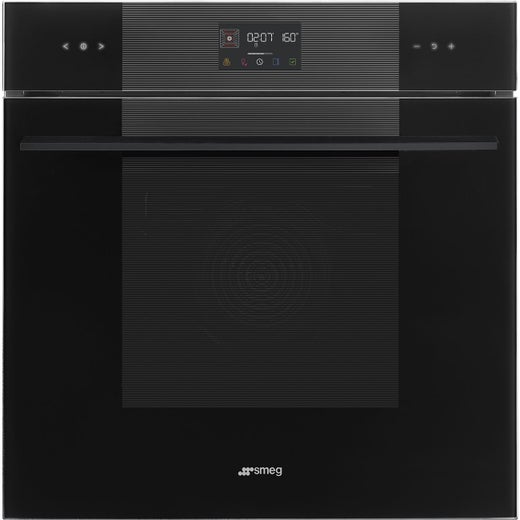 Smeg Linea Traditional pyro kiertoilmauuni 60 cm pyrolyysipuhdistuksella kiilt&auml;v&auml; musta
