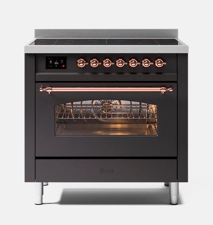 Ilve Nostalgia P36N liesi lasiovella ja induktiolevyill&auml;